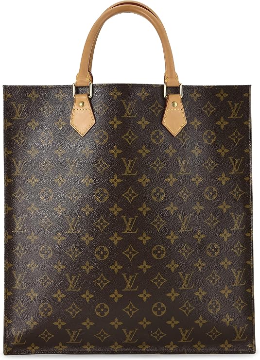 Pre-loved Monogram Canvas Sac Plat, Brown