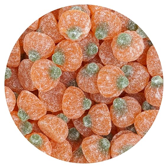 Fancy Jelly Pumpkins, 2 Pound Bulk Bag, Firm Candy, Halloween Gummies, Fall Gummy Canfy
