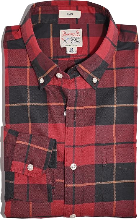 J.Crew Men's Slim Broken-in Organic Cotton Oxford Shirt