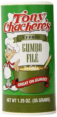 Tony Chachere Creole Seasoning, Gumbo File, 1.25 Ounce (Pack of 12)