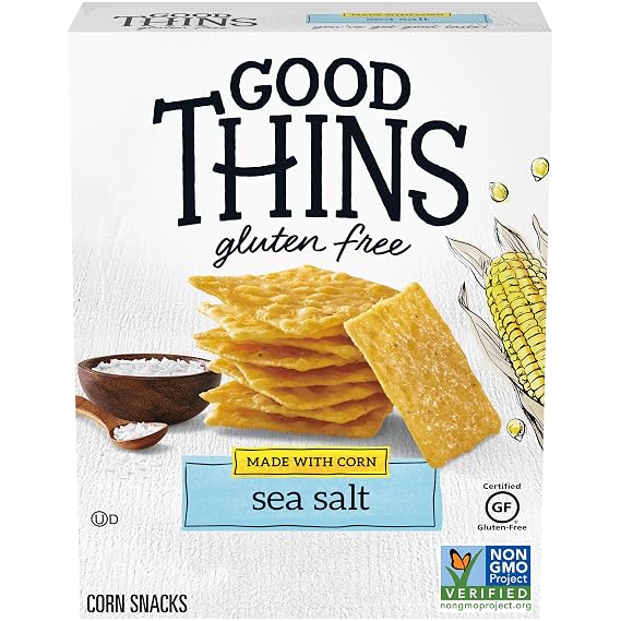 Good Thins Sea Salt Corn Snacks Gluten Free Crackers, 3.5 oz