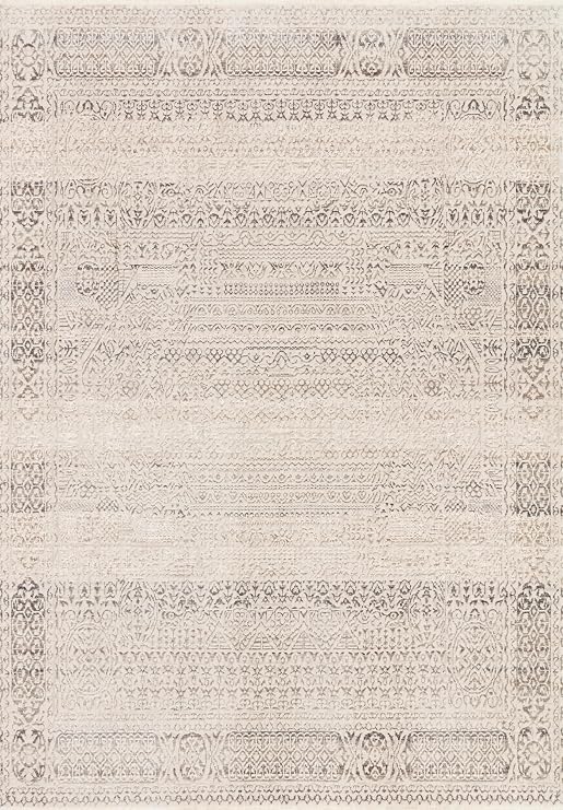 Loloi Homage Ivory/Silver 5'-3" x 7'-6" Area Rug