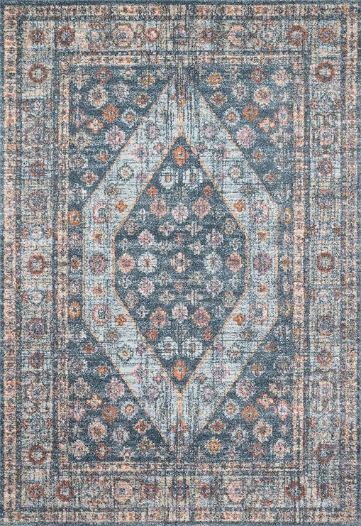Loloi Clara Blue/Lt. Blue 5'-3" x 7'-7" Area Rug