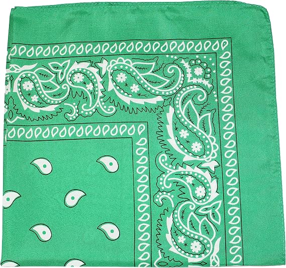 Balec Pack of 6 X-Large Paisley Cotton Printed Bandana - 27 x 27 inches