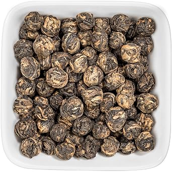 Tealyra - Black Dragon Pearls - Yunnan Special Black Tea - Loose Leaf Tea - Bold Caffeine - 220g (8-ounce)